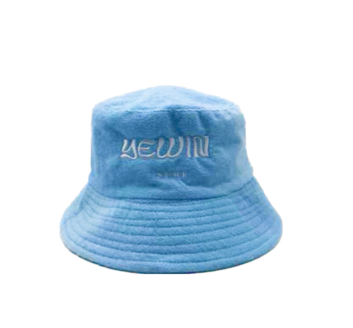 Ocean Blue terry towelling bucket hat